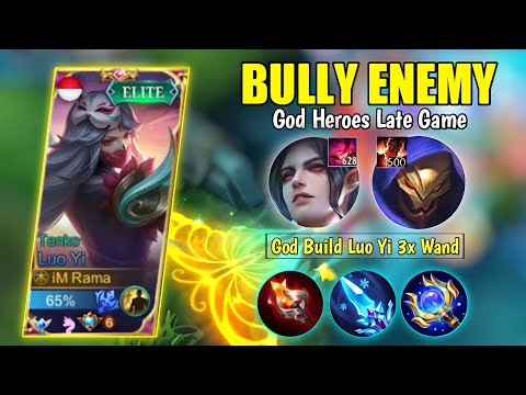 You Must Try This Combo !! Enemy Must Get Bronze | Luo Yi Top 1 Global 2022 - Mobile Legends
