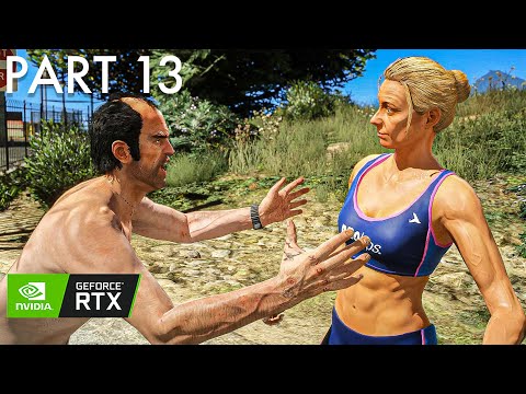 Grand Theft Auto V ENHANCED Gameplay Walkthrough PART - 13 | NaturalVision Insane Graphics [4K60FPS]