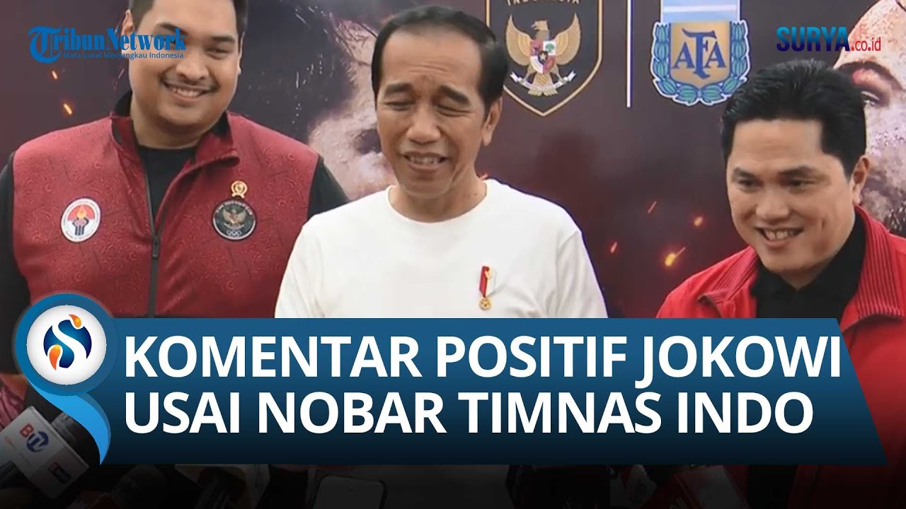 MOMEN JOKOWI Apresiasi Timnas Indonesia Imbangi Argentina: Sangat Bagus, Kerja Keras Luar Biasa!