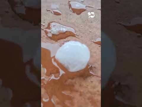 🌨️⚠️ Fuerte granizada en Marcos Juárez  piedras durante más de 10 minutos