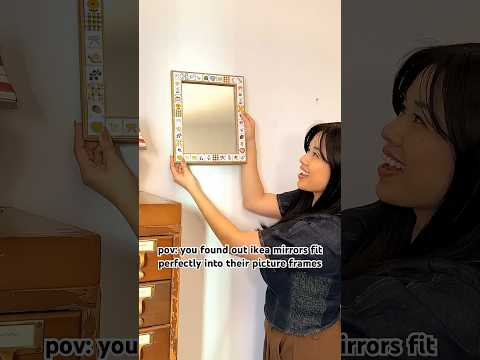 DIY TILE FRAME IKEA HACK! #ikeahack #diy #diyhomedecor