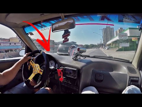 GOL GLI TURBO 340 CV DE ARRANCADA PISANDO FORTE DT RUA TURBOVLOG