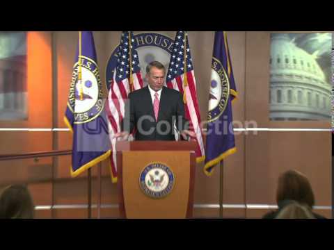 BOEHNER: EXPECT HOUSE TO PASS BILL (COLD OPEN)