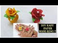 DIY Paper Rose Ring Tutorial How To Make A Rose Ring Easily Jewelry Making Idea Step By Step