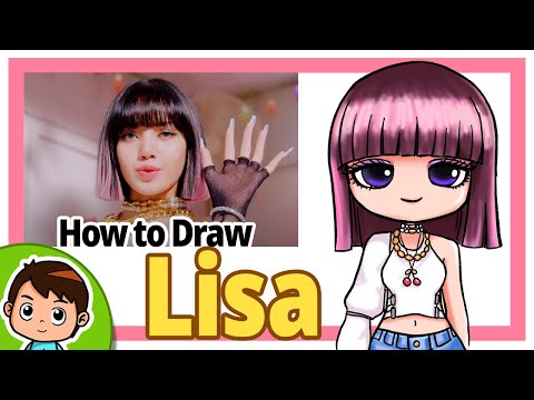 How to draw Lisa Blackpink | Ice Cream | Chibi art...