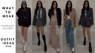 How to style Oversized Blazers LookBook | OOTD#149