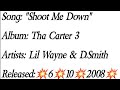 Lil Wayne - Shoot Me Down Ft. D. Smith(Lyrics)*EXPLICIT