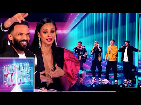 The BeatBox Collective's Fun Energy Get Craig David & Alesha Dixon to Freestyle | Walk The Line UK