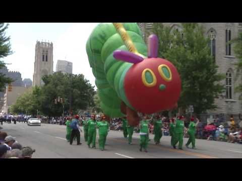 The Very Hungry Caterpillar Represents IndyPL in 500 Festival Parade