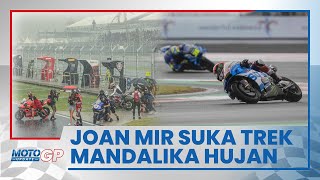 Pebalap Suzuki MotoGP Alex Rins & Joan Mir Akui Grip Ban Belakangnya Lebih Baik saat Mandalika Hujan