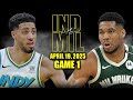 Indiana Pacers Vs Milwaukee Bucks Full Game 1 Highlights April 19 2025 NBA Playoffs