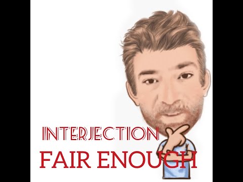 English Tutor Nick P Interjection (21) Fair Enough