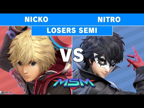 MSM 203 - Demise | Nicko (Shulk) Vs Nitro (Joker) Losers Semis - Smash Ultimate