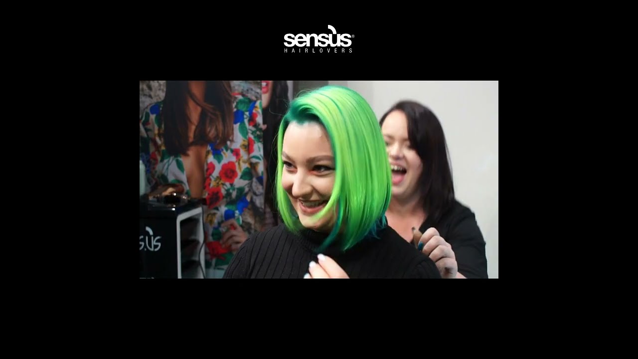 Zielone Włosy #FLUO SENS.US Polska | Fluorescencyjne Farby do Włosów | Kreatywna Sztuka Fryzjerska