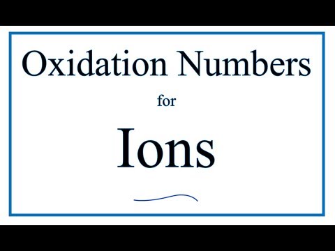 How to Find Oxidation Numbers for an Ion