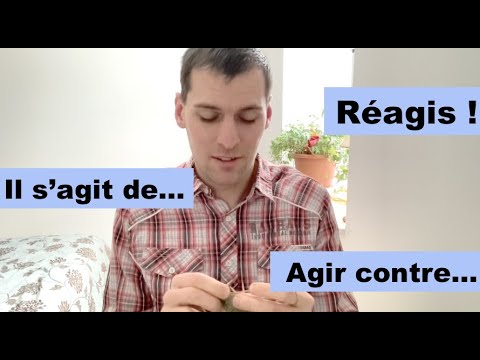 The differences between AGIR, S'AGIR and RÉAGIR in FRENCH