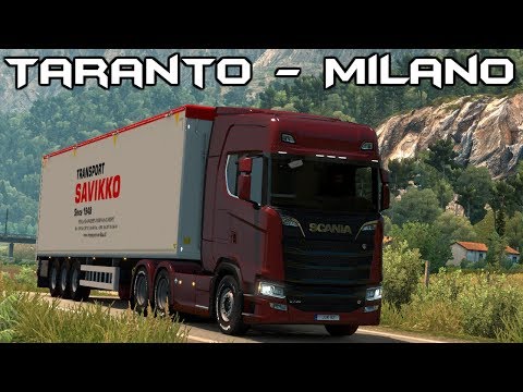 Euro Truck Simulator 2 Italia DLC: Taranto to Milano! Timelapse
