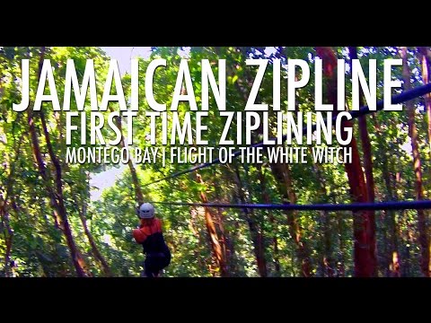 Tirolesa Jamaicana: tirolesa pela primeira vez! (Montego Bay, Jamaica - Flight of the White Witch Canopy)