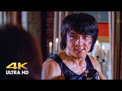 Thomas (Jackie Chan) vs. Thug (Benny Urkides). One of the best fighting movies. Wheels on Meals