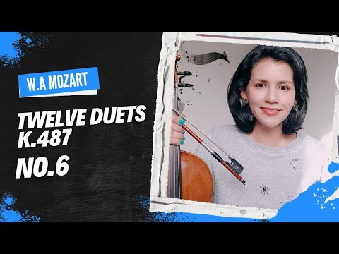 Twelve Duets K. 487, No. 6. W. A. Mozart #violinyviola #violin #viola #mozart