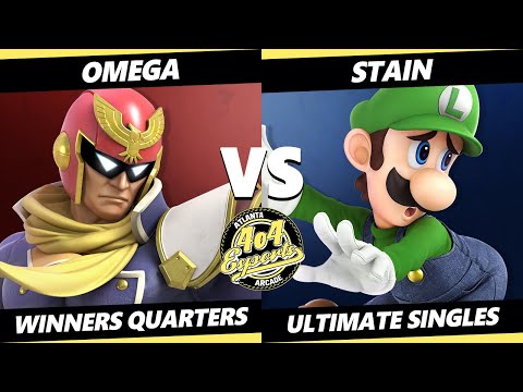 4o4 Smash Night 57 Winners Quarters - omega (Falcon) Vs. Stain (Luigi) SSBU Ultimate