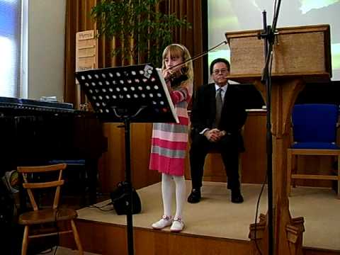 Anastasia playing "Hills & Dales" on 28 Nov 2009