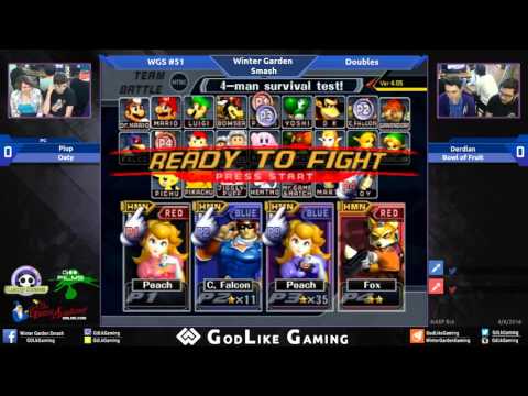 LSB Melee Doubles #51 - Plup (Fox) + Oaty (Peach) vs Derdian (C. Falcon) + Bowl of Fruit (Peach)