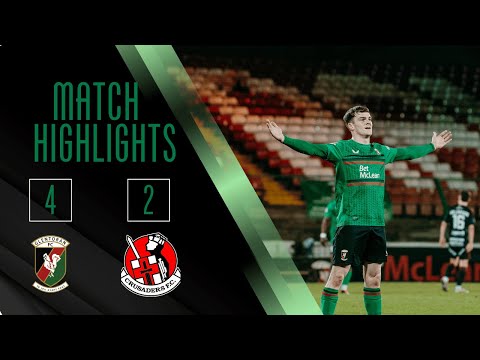 Match Highlights | Glentoran 4-2 Crusaders - 14th January 2025