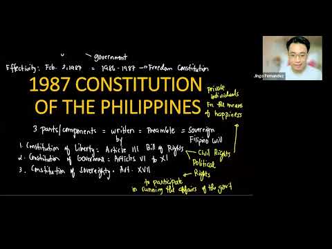 1987 Philippine Constitution and other related laws by CHAPS (Atty. JF) June 2024