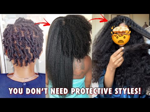 Never Struggle With Hair Growth Again! You DON'T NEED Protective Styles To Grow Long, Thick Hair