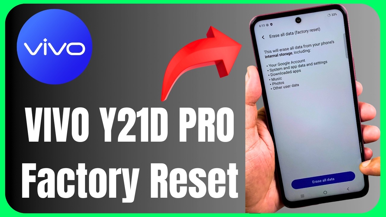 🔄 Vivo Y21D Factory Reset 😱📱 | Hard Reset & Erase All Data! 🔥