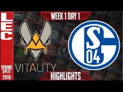 VIT vs S04 Highlights | LEC Spring 2019 Week 1 Day 1 | Vitality vs Schalke 04