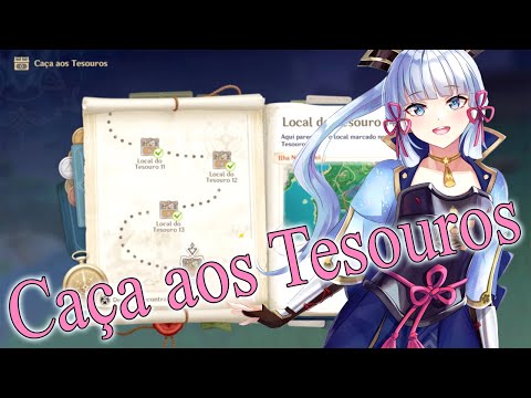 Genshin Impact -  Caça aos Tesouros Completo + Tesouros Especiais no Final do Video