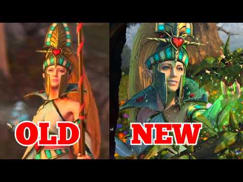 Old and New Animations in Campaign Selector Screen (Last changes). Total War Warhammer 3