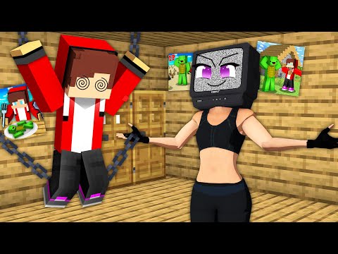 Maizen JJ & Mikey - TV WOMAN KIDNAPPED JJ and MIKEY in Minecraft! - Maizen