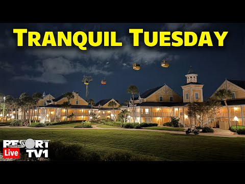 🔴Live: Tranquil Tuesday - A Relaxing Evening on the Disney Skyliner - Walt Disney World - 2-3-26