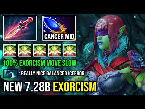 FORGOTTEN MID CANCER Witch Blade + Aghanim Death Prophet 100% Deleted All Meta Carry 7.28b DotA 2