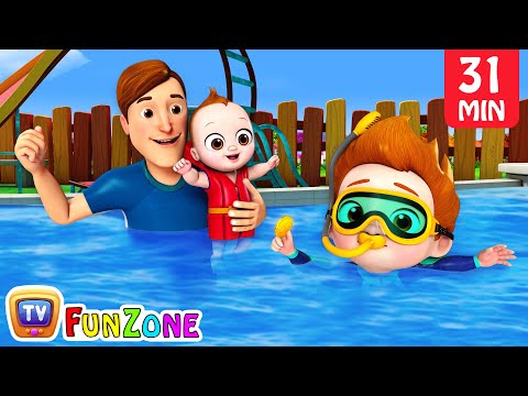 Baby Goes Swimming Song + More ChuChu TV Funzone Nursery Rhymes & Toddler Videos