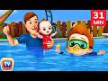 Baby Goes Swimming Song More ChuChu TV Funzone Nursery Rhymes Toddler Videos