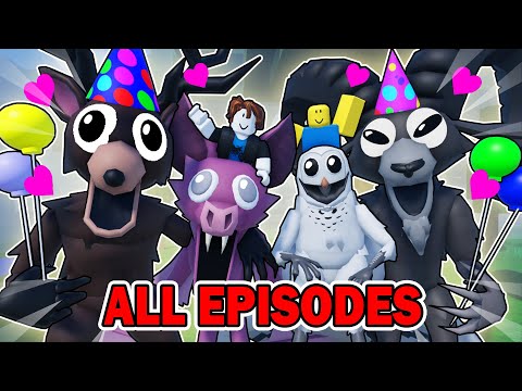 THE MONSTERS ARE FRIENDLY IN 99 NIGHTS IN THE FOREST! (All episodes) Roblox Animation