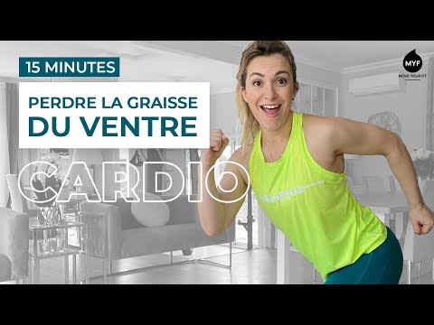 CARDIO EXERCISES - Lose belly fat - 15 min - Jessica Mellet