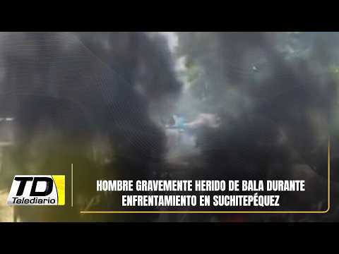 Hombre gravemente herido de bala durante enfrentamiento en Suchitepéquez
