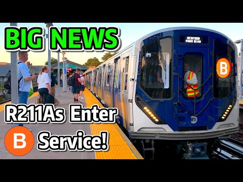 ⁴ᴷ⁶⁰ Historic First Trip: R211s Debut on NYC Subway B Line!