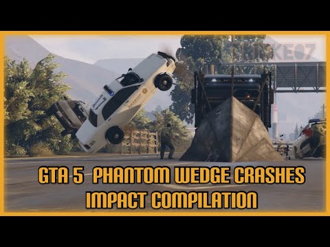 GTA 5  PHANTOM WEDGE CRASHES - IMPACT COMPILATION