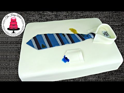 Father's Day Neck Tie And Shirt Cake - How To With The Icing Artist And Pink Cake Princess