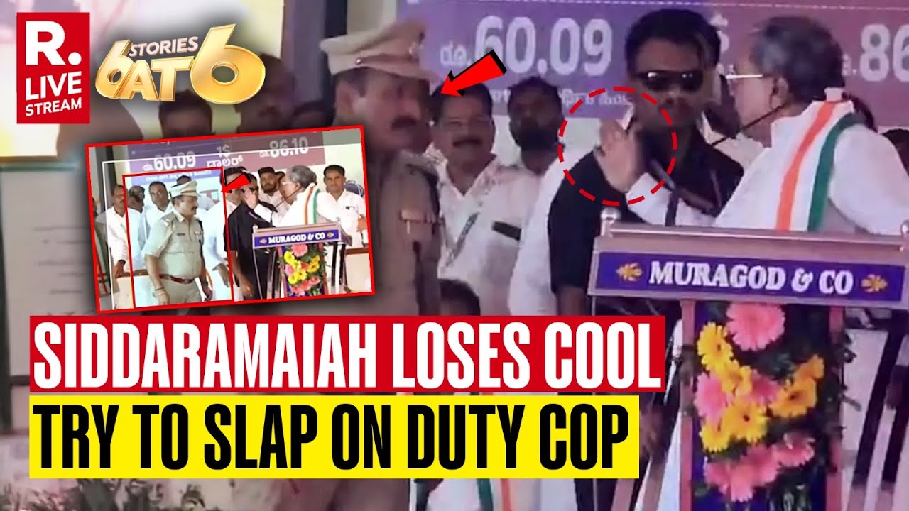 6 Stories At 6 LIVE: Karnataka Top-Cop Publicly Humiliated By CM Siddaramaiah | Congress