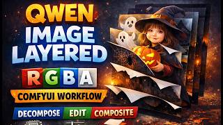 Qwen Image Layered - ComfyUI – True RGBA Layers, Image Decomposition & Re-composition Local Workflow