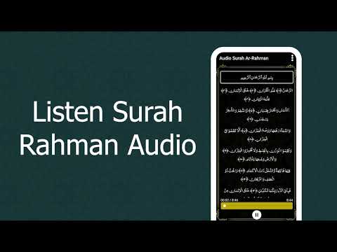 Audio Surah Rahman Video