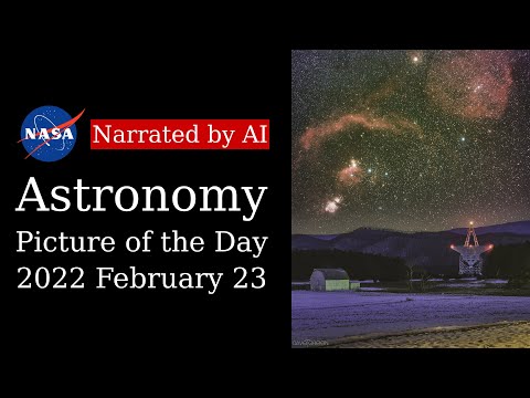 APOD: 2022-02-23 - Orion over Green Bank (Narrated by Salli)