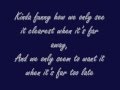 Paradise Fears - Fought for me Lyrics 